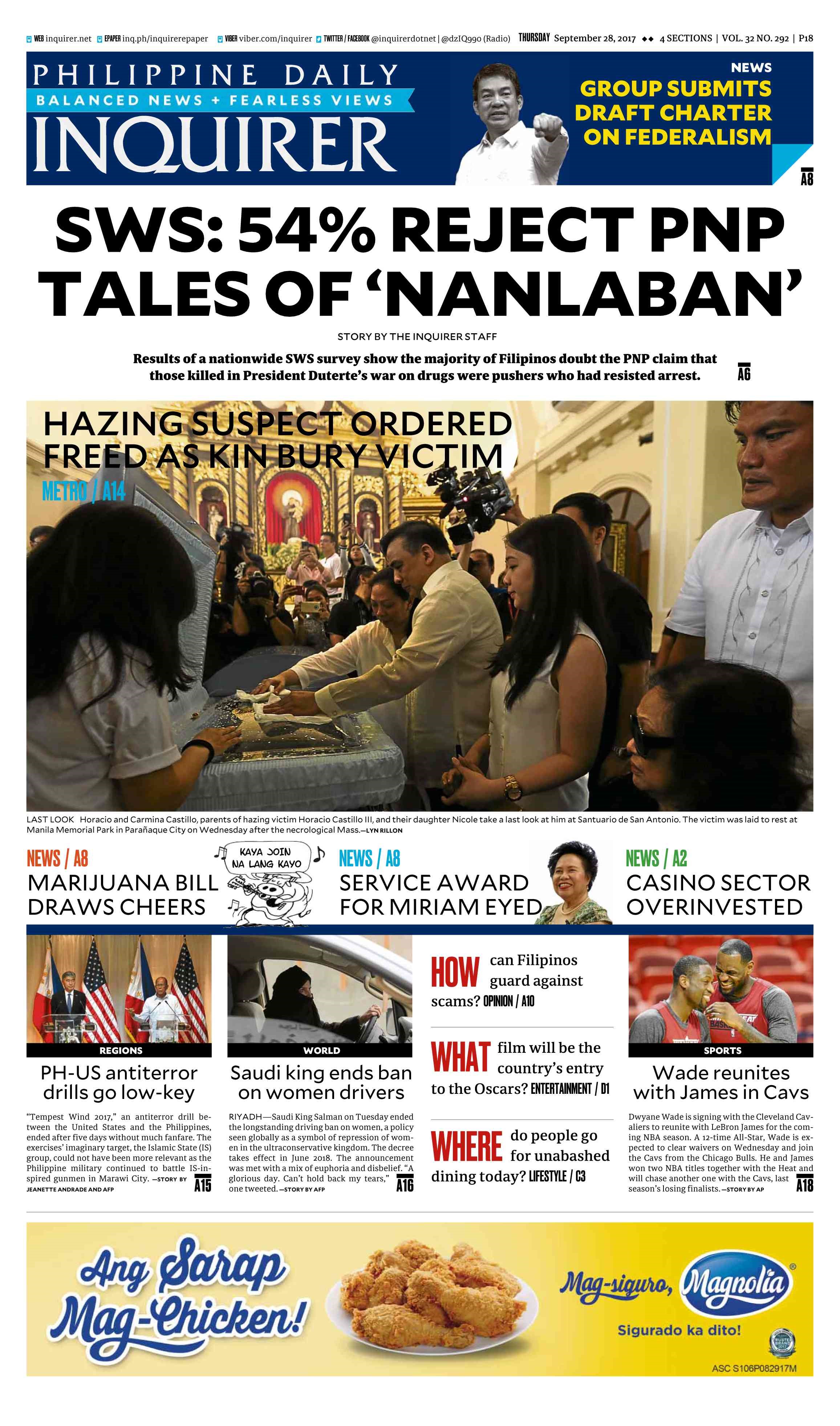 Page One Single - Inquirer.net