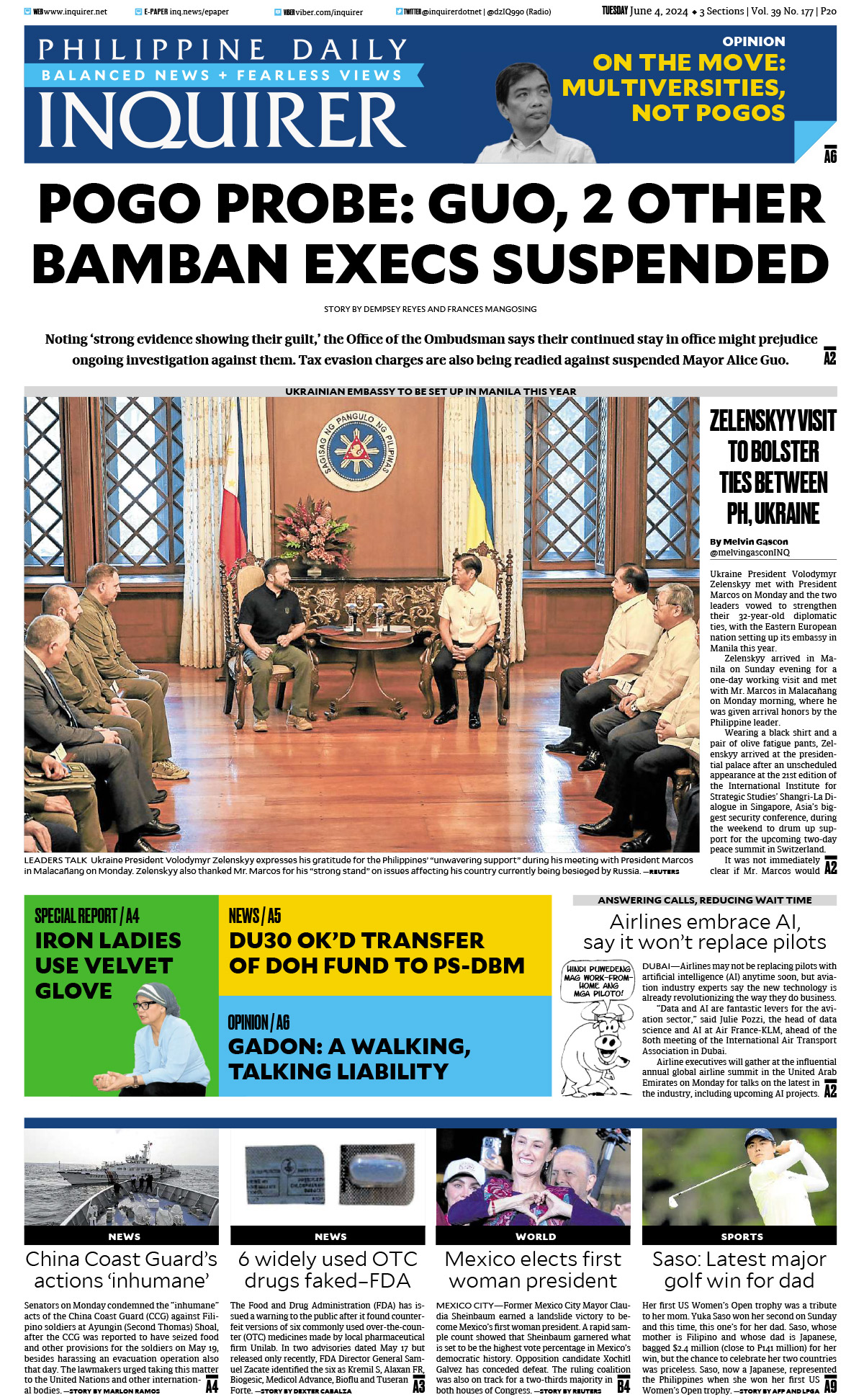 Today’s Paper: June 4, 2024