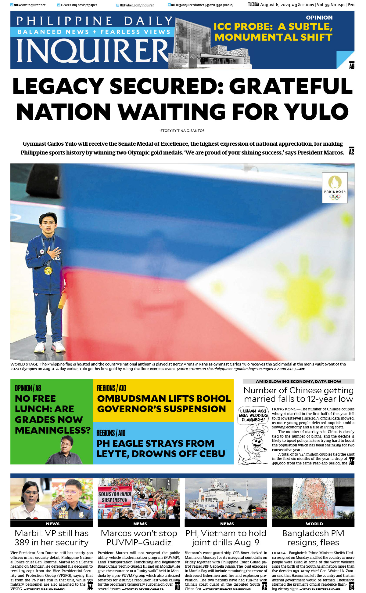 Today’s Paper: August 6, 2024