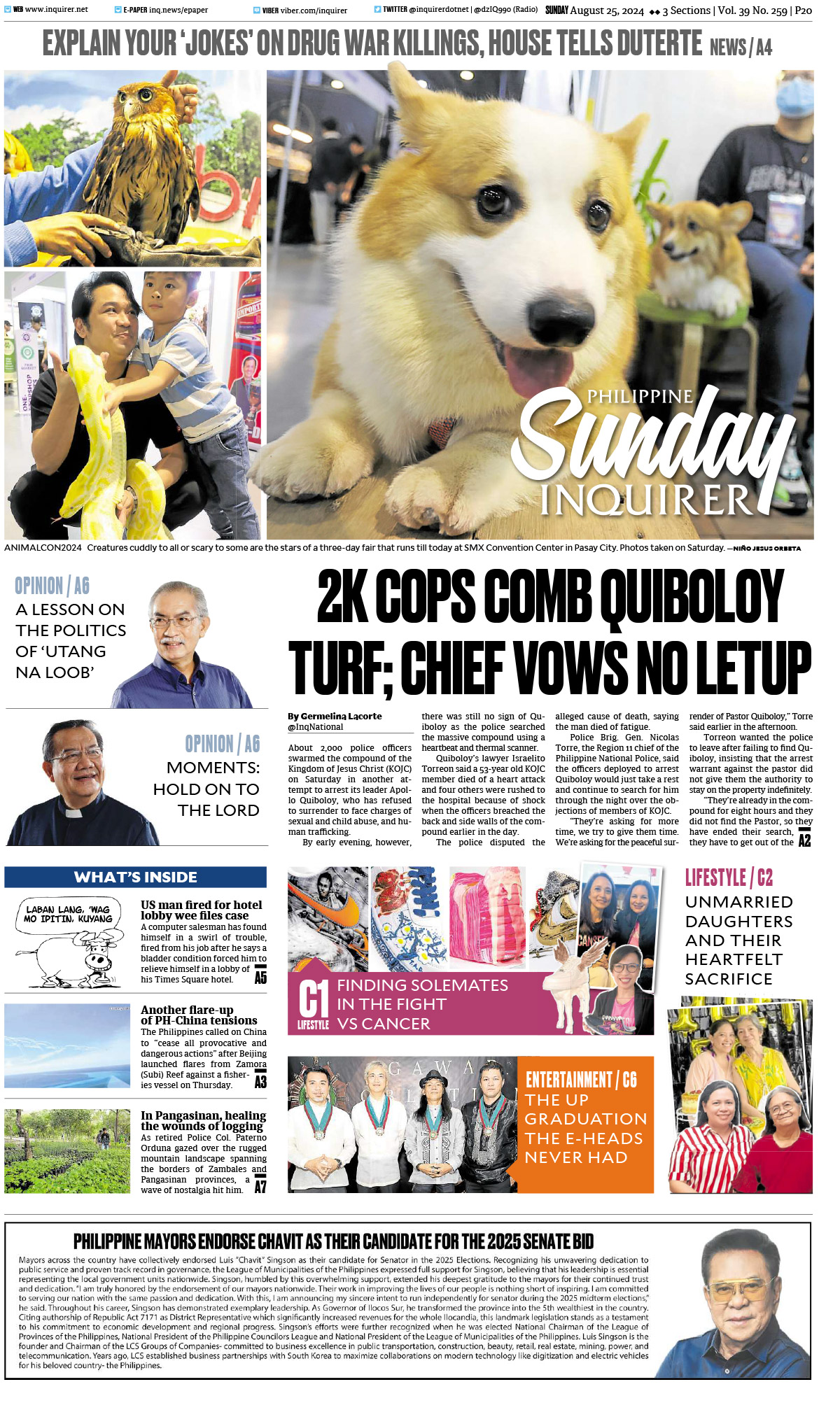 Today’s Paper: August 25, 2024