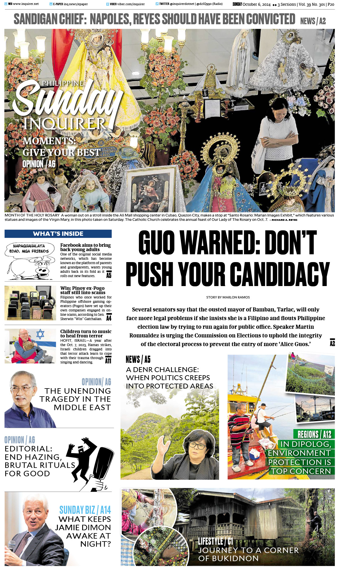 Today’s paper: October 6, 2024