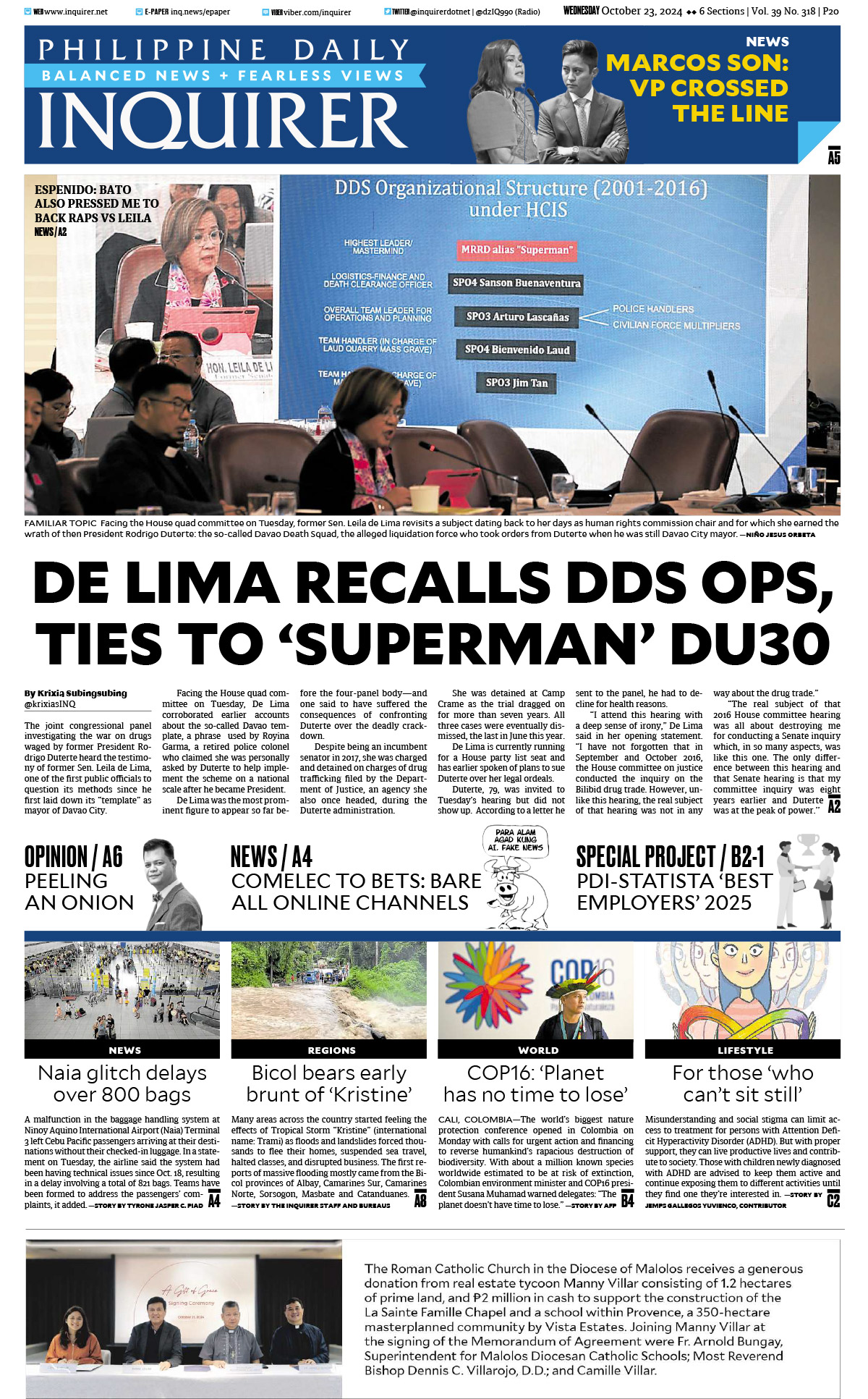 Today’s paper: October 23, 2024