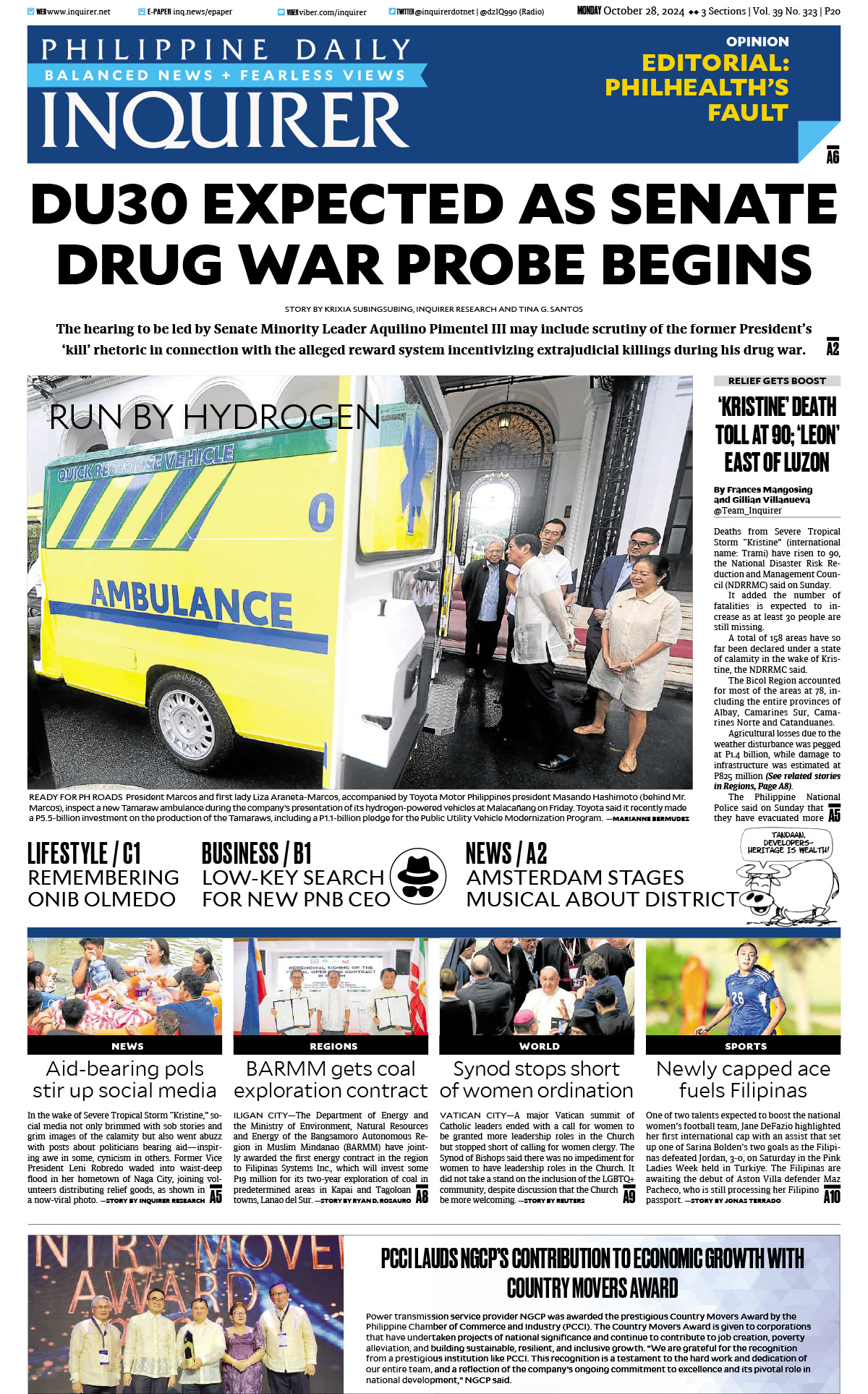 Today’s paper: October 28, 2024