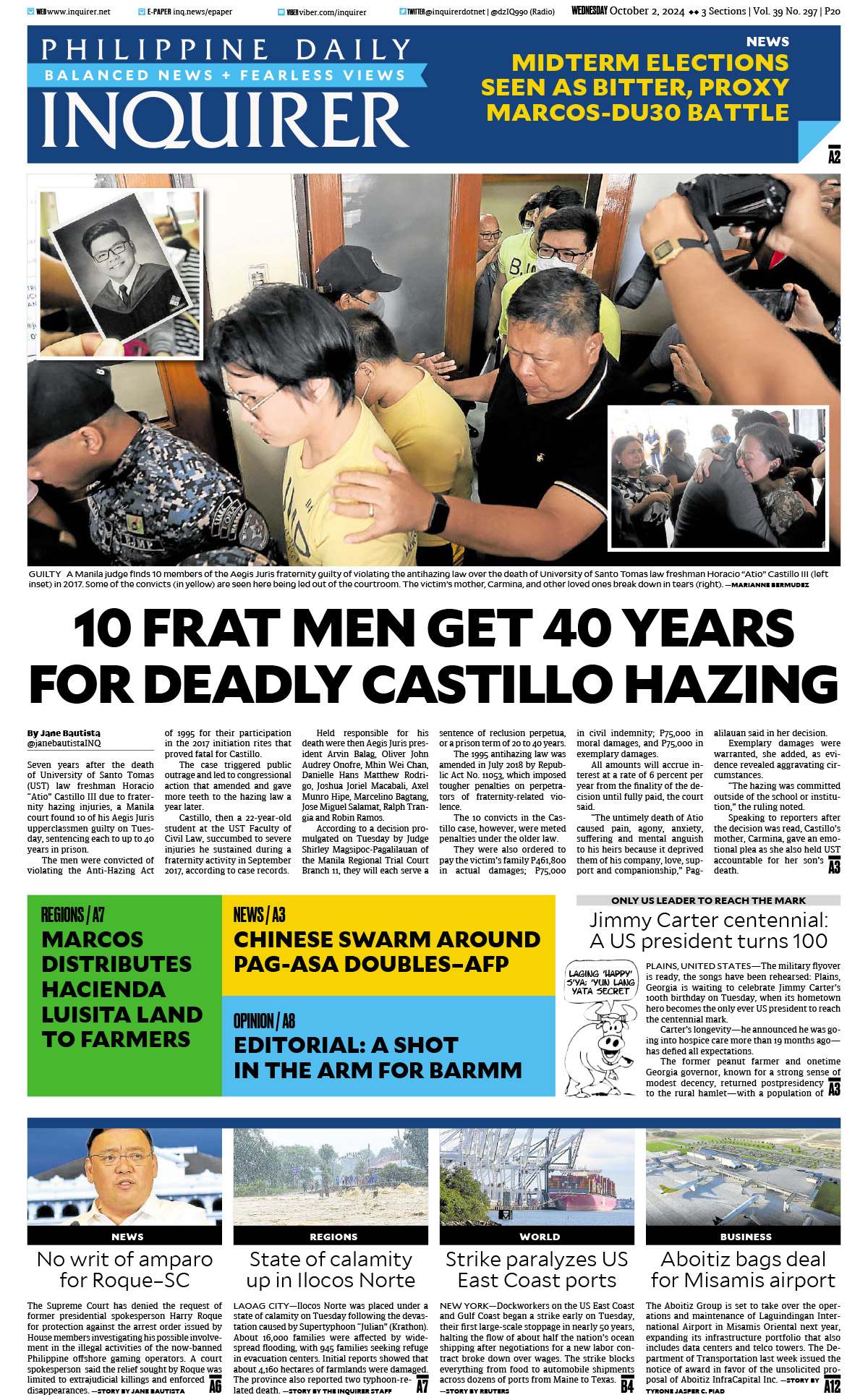 Today’s paper: October 2, 2024