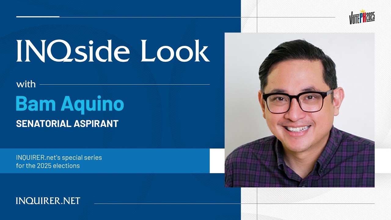 LIVESTREAM: INQside Look with senatorial aspirant Bam Aquino