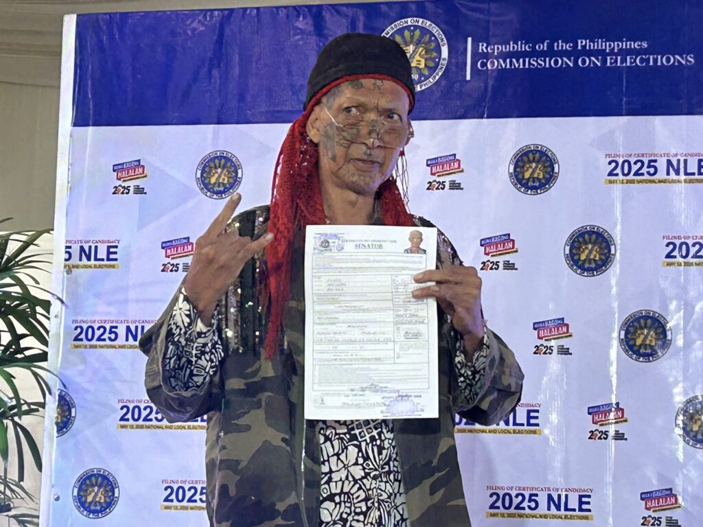 “Rastaman,” who usually passes himself off as “half-human, half-zombie,” is seeking a Senate seat after filing his certificate of candidacy (COC) on Saturday.