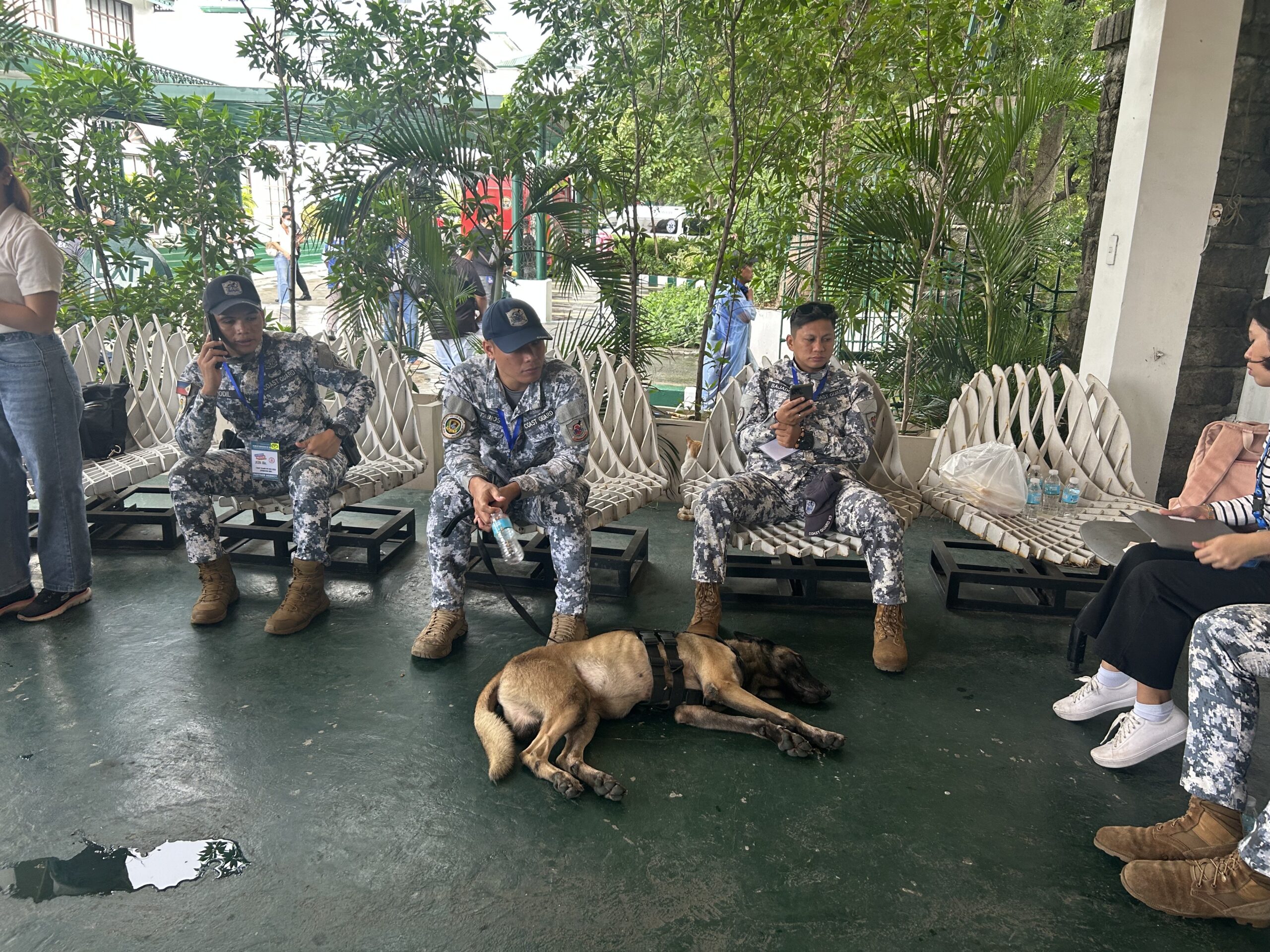 Meet the K9 Units assigned to ensure safety outside the Manila Hotel’s Tent City in line with the filing of certificates of candidacy (COC) for the 2025 elections.