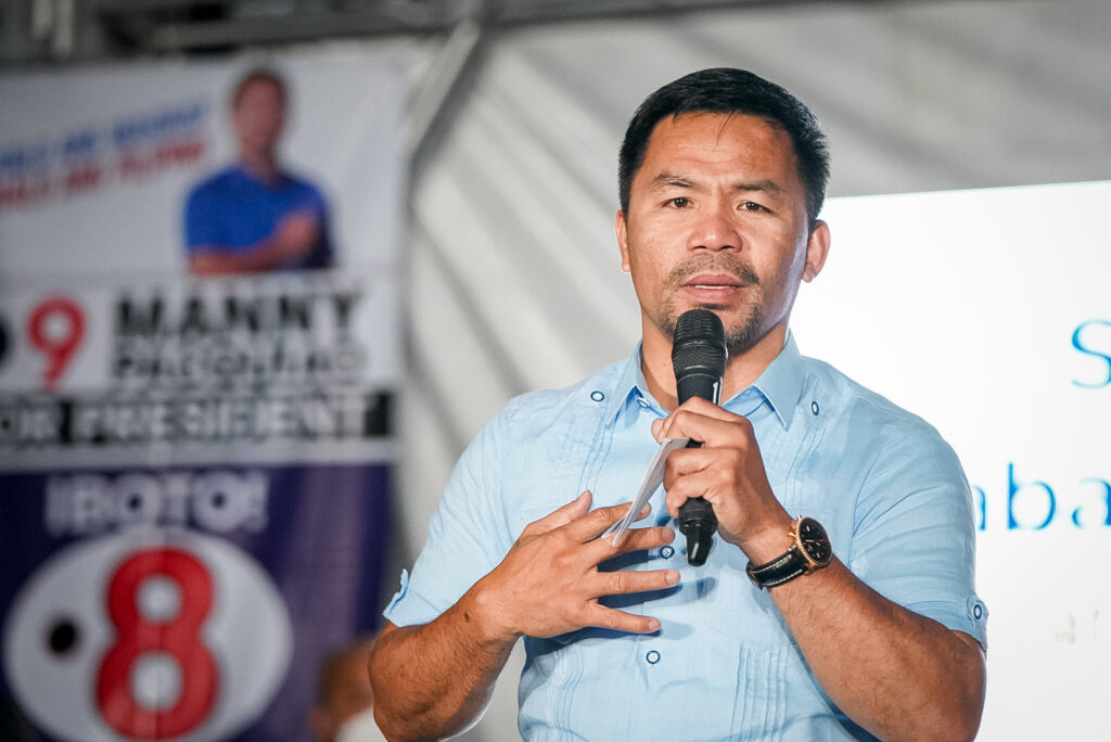 manny pacquiao backs marcos admin programs