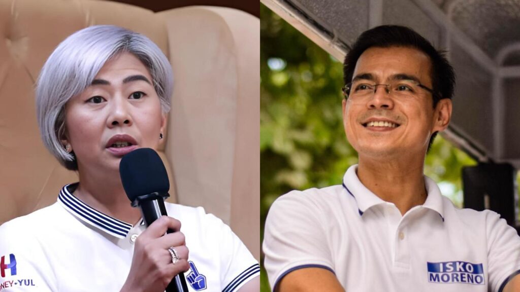 Manila Mayor Honey Lacuna and former mayor Isko Moreno