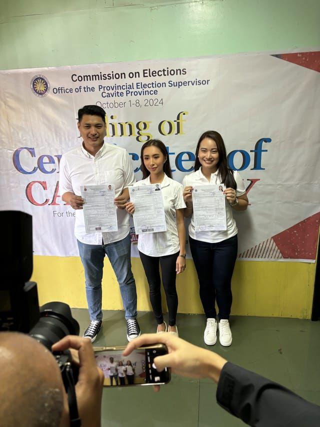 Cavite 8th District Rep. Aniela Bianca D. Tolentino recently filed her Certificate of Candidacy for reelection in the 2025 midterm elections. 