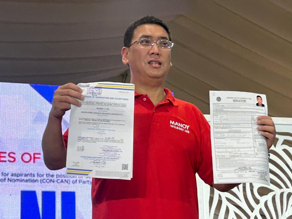 Rep. Wilbert Lee first to file Senate candidacy | INQUIRER.net