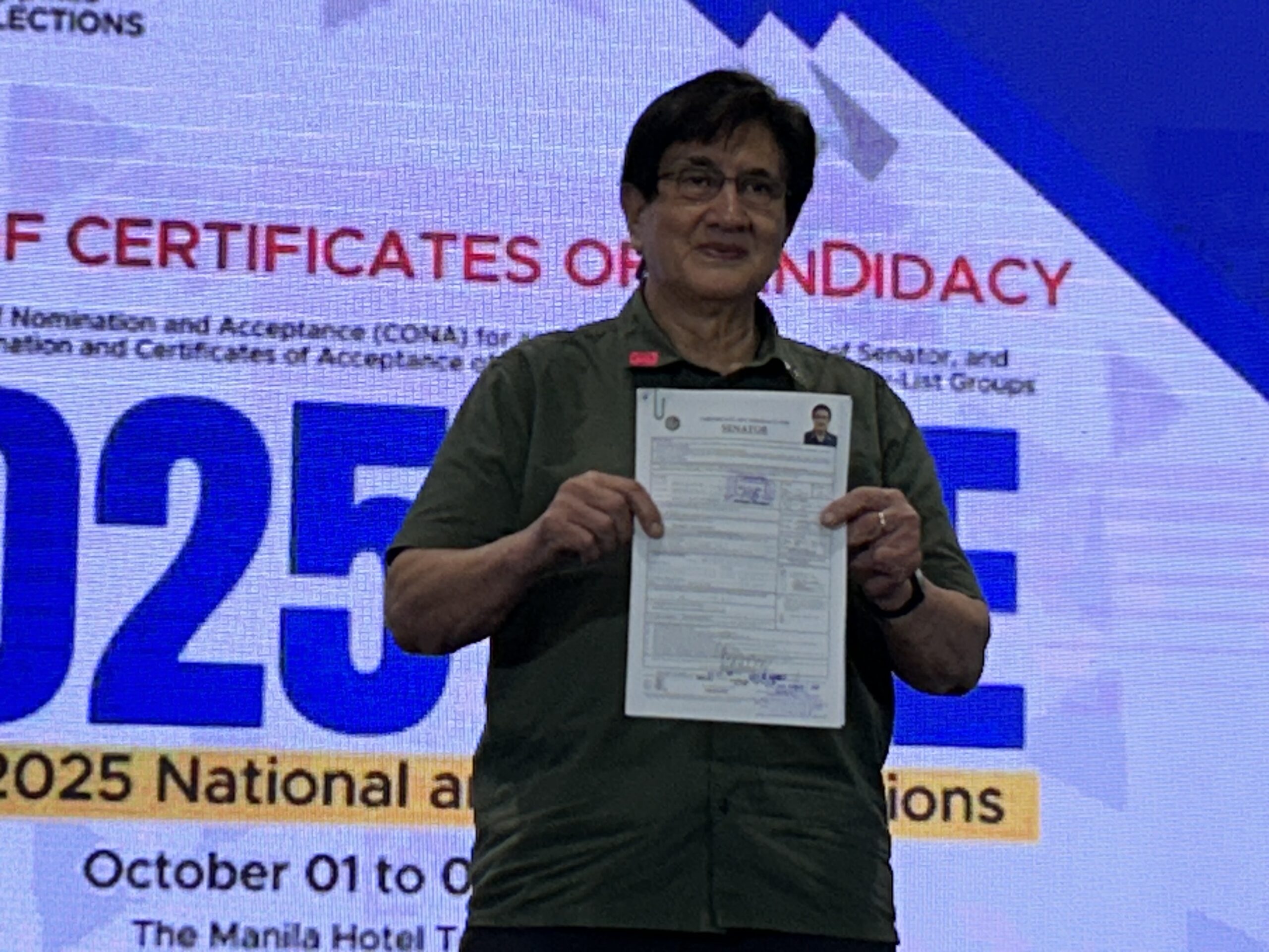 Honasan seeks return to Senate via 2025 polls