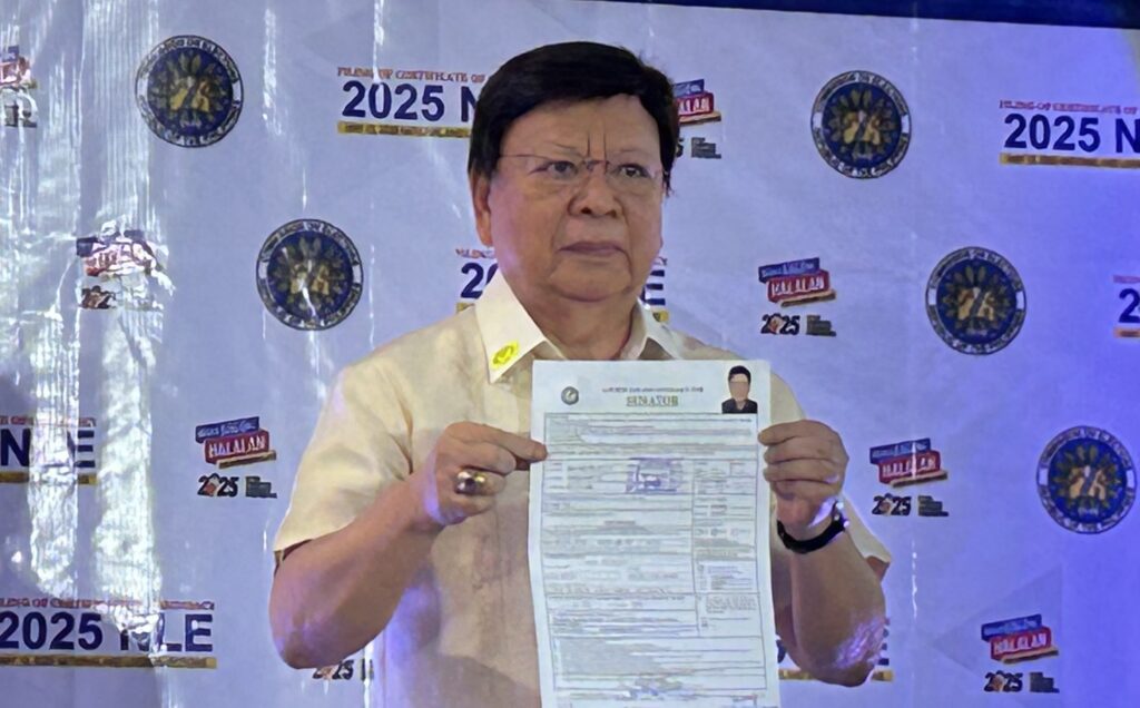 Former Sagip Rep. Rodante Marcoleta is not withdrawing from the senatorial race in the upcoming 2025 polls, according to Commission on Elections (Comelec) chairman George Erwin Garcia.