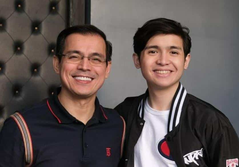 Former Manila Mayor Isko Moreno Domagoso and son Joaquin.