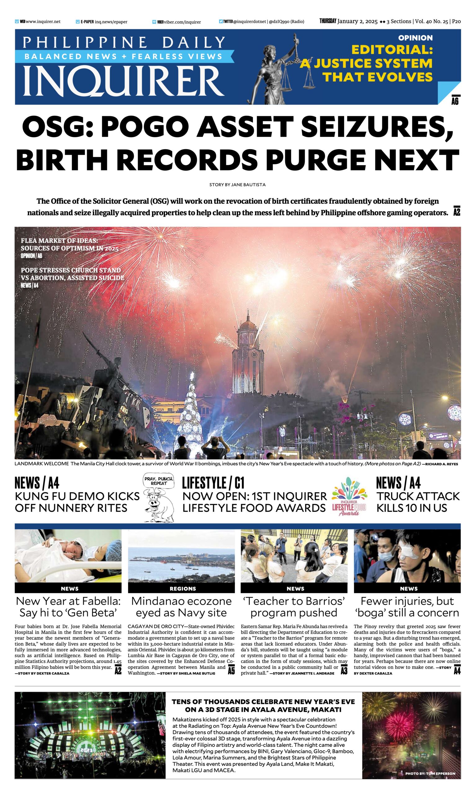 Today’s paper: January 2, 2025