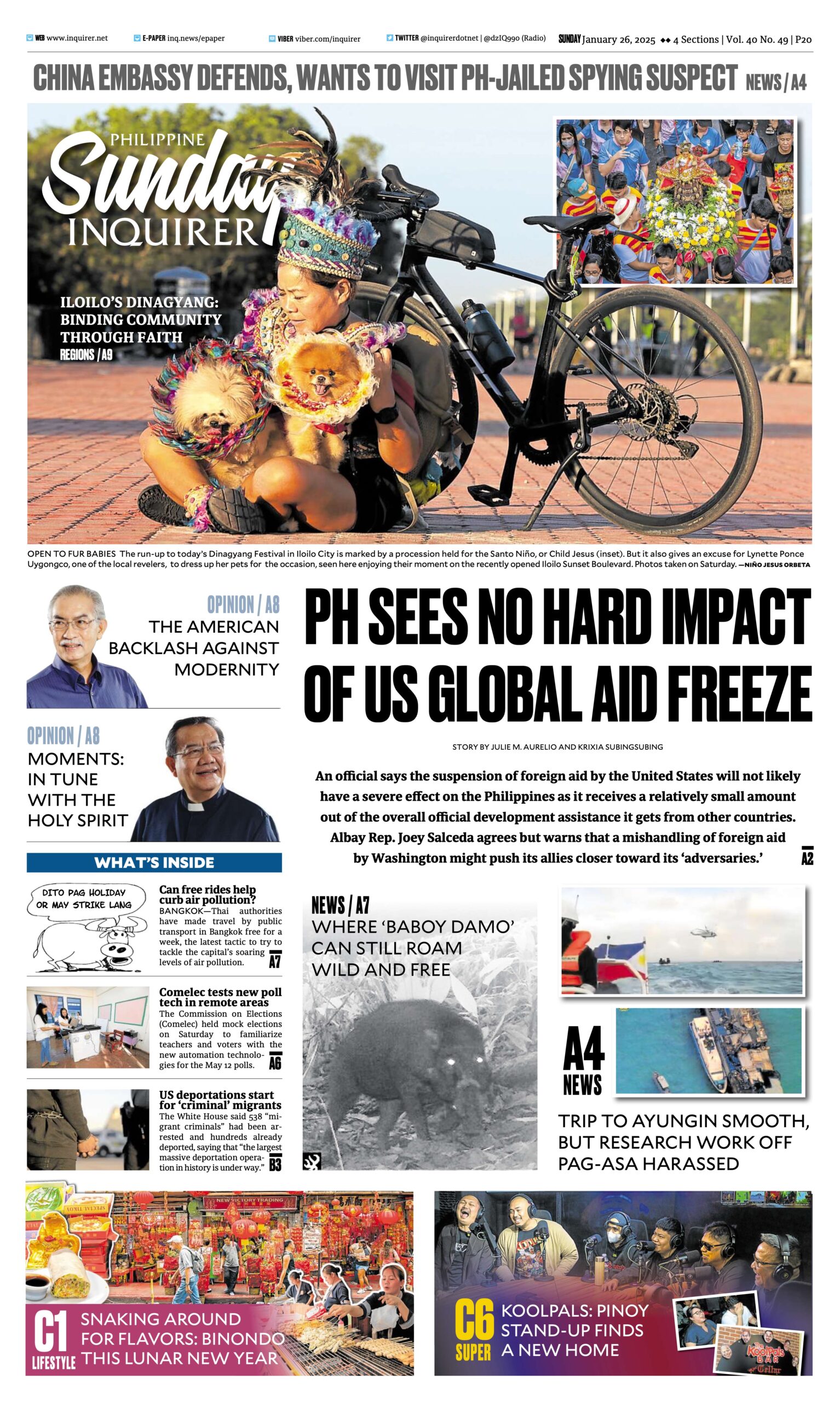 Today’s paper: January 26, 2025