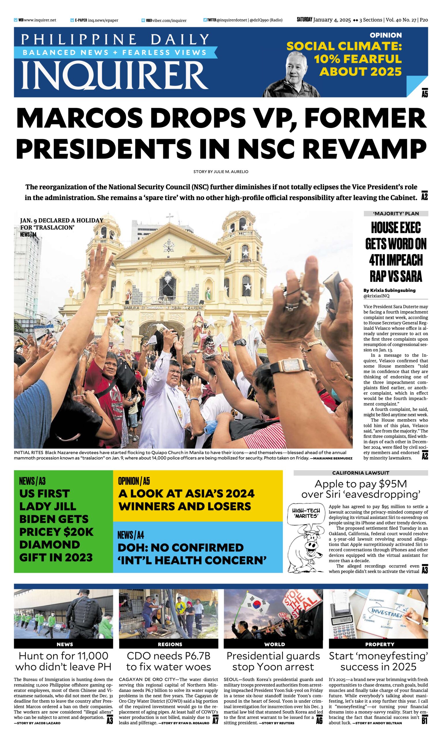 Today’s paper: January 4, 2025