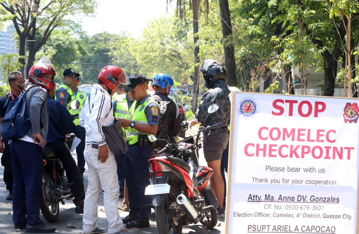 mga checkpoint ng comelec