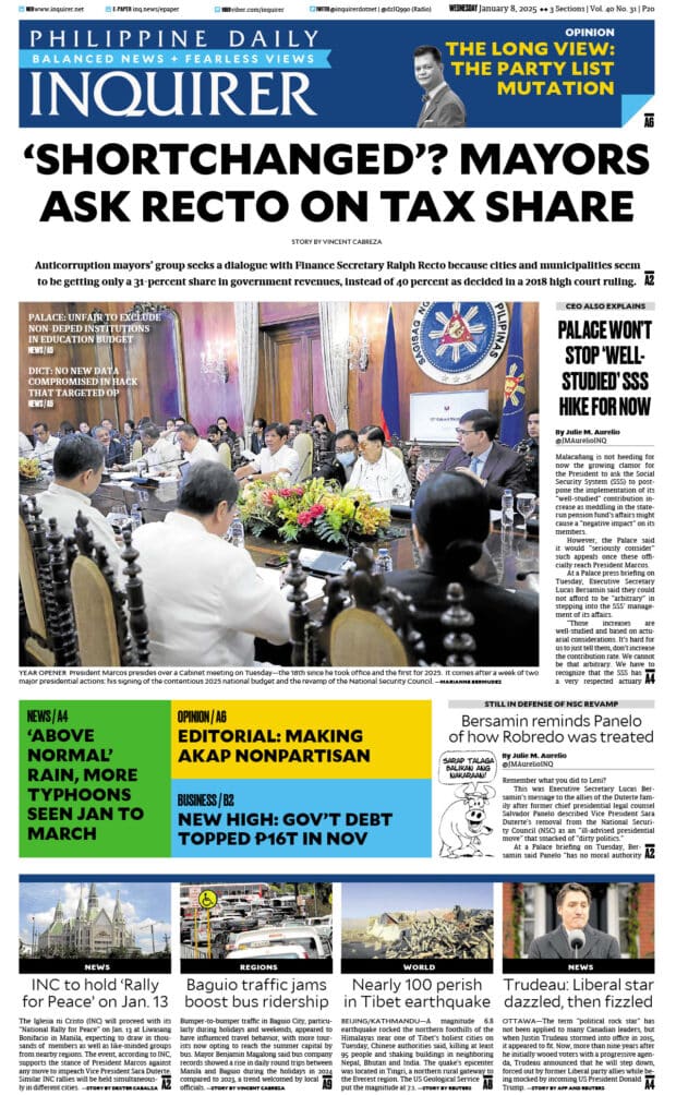 Today’s paper: January 8, 2025