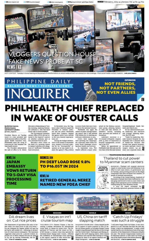 Today’s paper: February 5, 2025