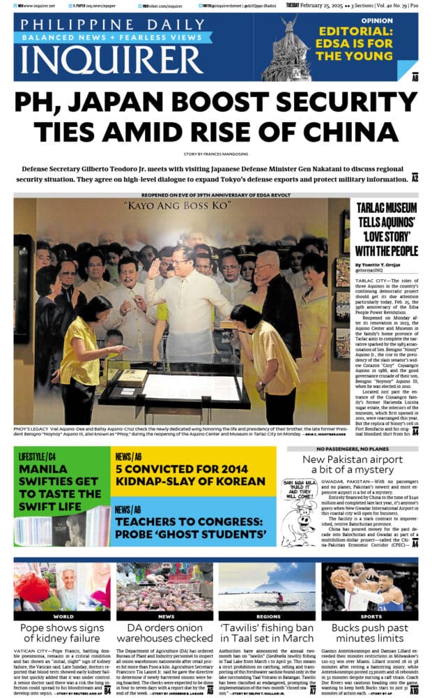 Today’s paper: February 25, 2025