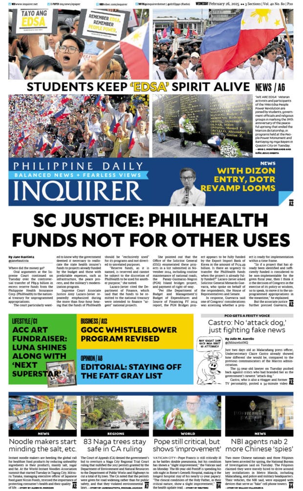 Today’s paper: February 26, 2025