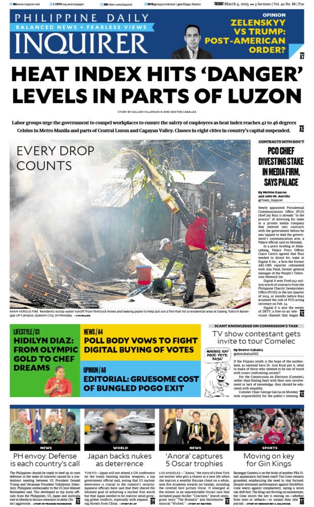 Today’s paper: March 4, 2025