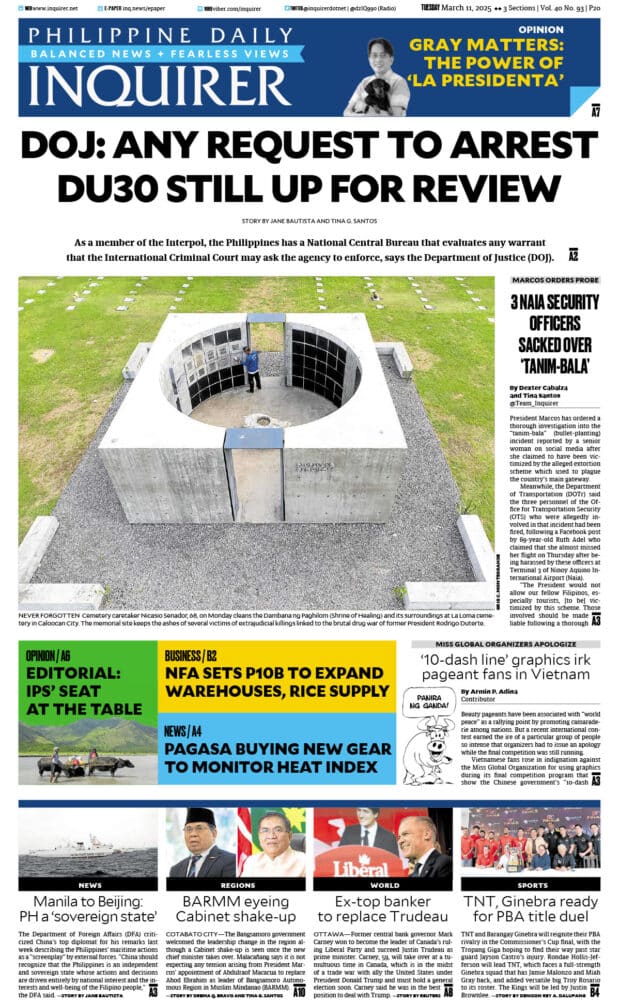 Today’s paper: March 11, 2025