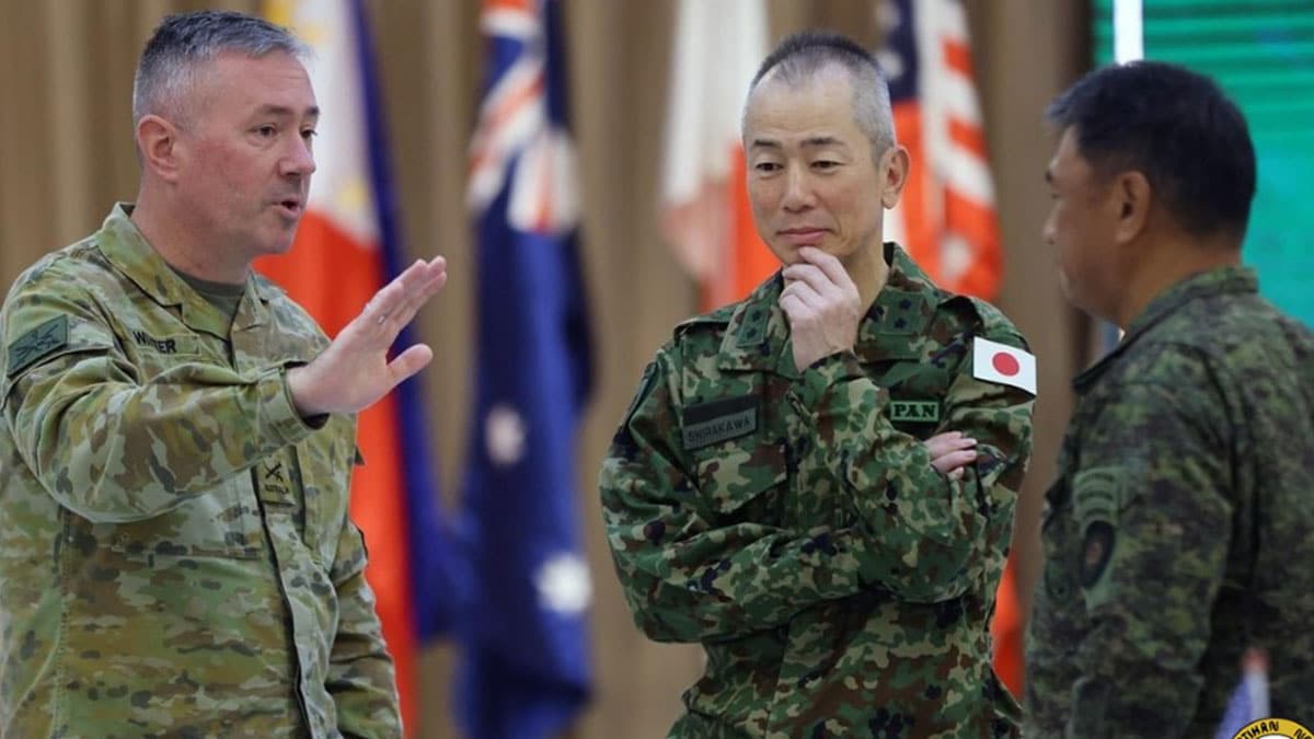 SECURITY TALKS The Philippine Army hosted a meeting of senior military leaders from the Philippines, United States, Japan and Australia over the weekend to discuss measures to deter shared threats amid rising tensions with China. —PHOTO FROM PHILIPPINE ARMY FACEBOOK PAGE